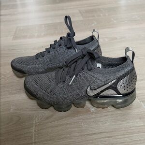 Nike Women's Athletic VaporMax Running Shoes - Charcoal/Black